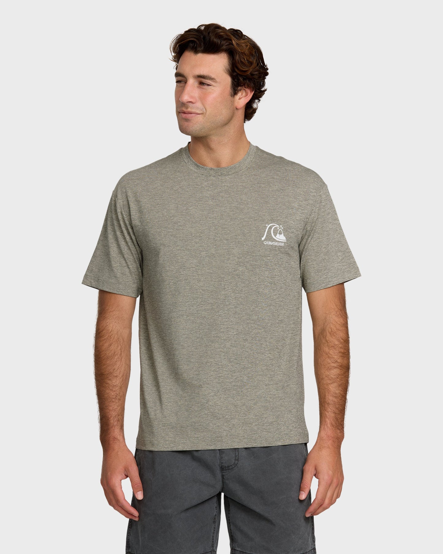 DNA Logo Surf Short Sleeve Surf Tee - Smoked Gray Heather