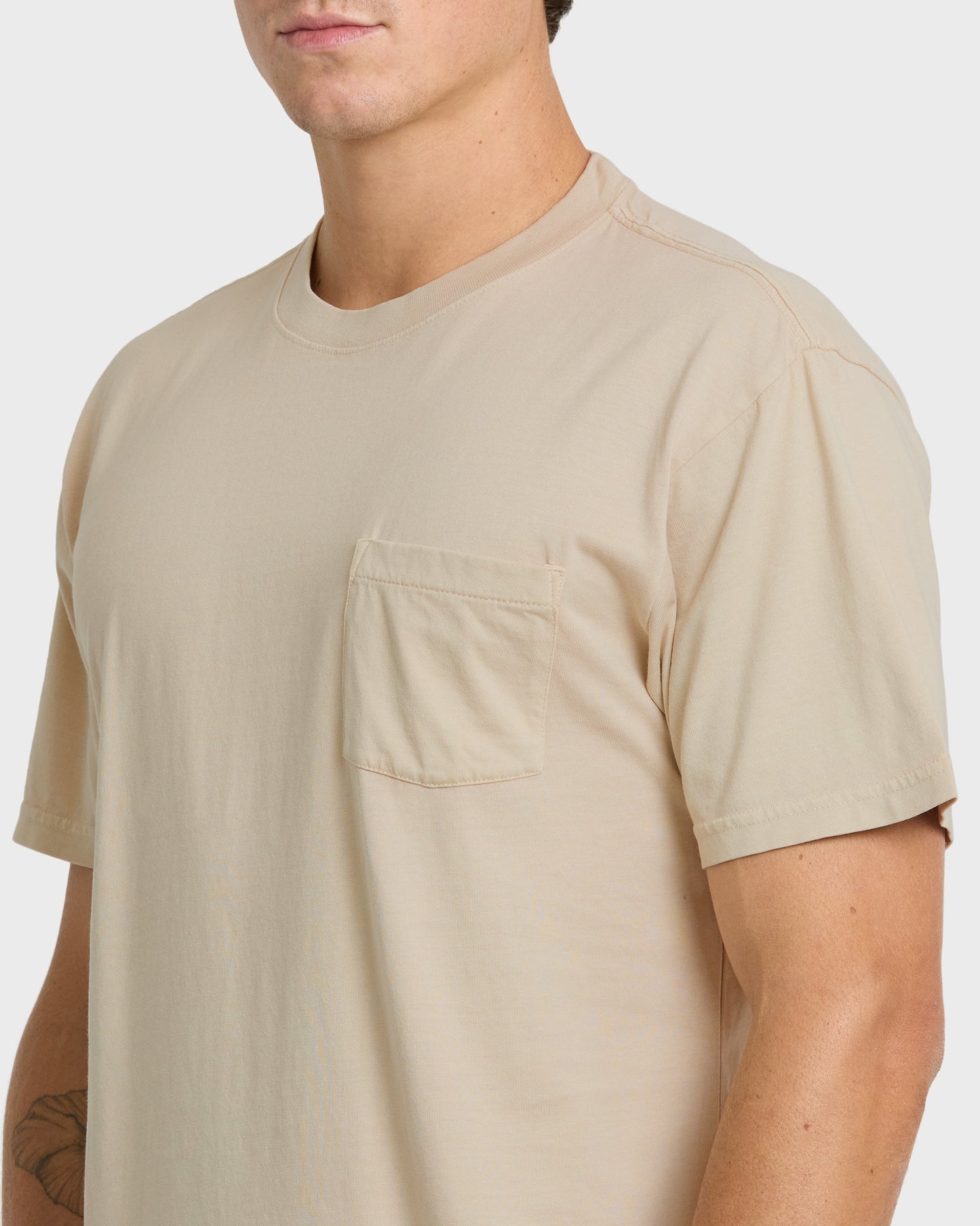 Saltwater Pocket Tee - Pale Aloe