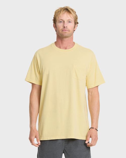 Saltwater Pocket Tee - Pale Yellow