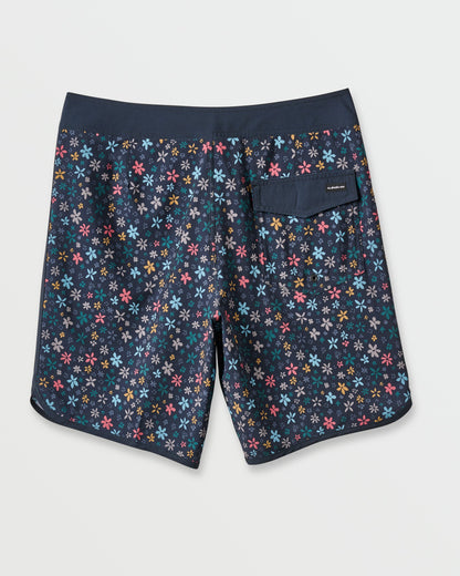 Surfsilk Scallop Ditsy 19" Boardshorts - Black