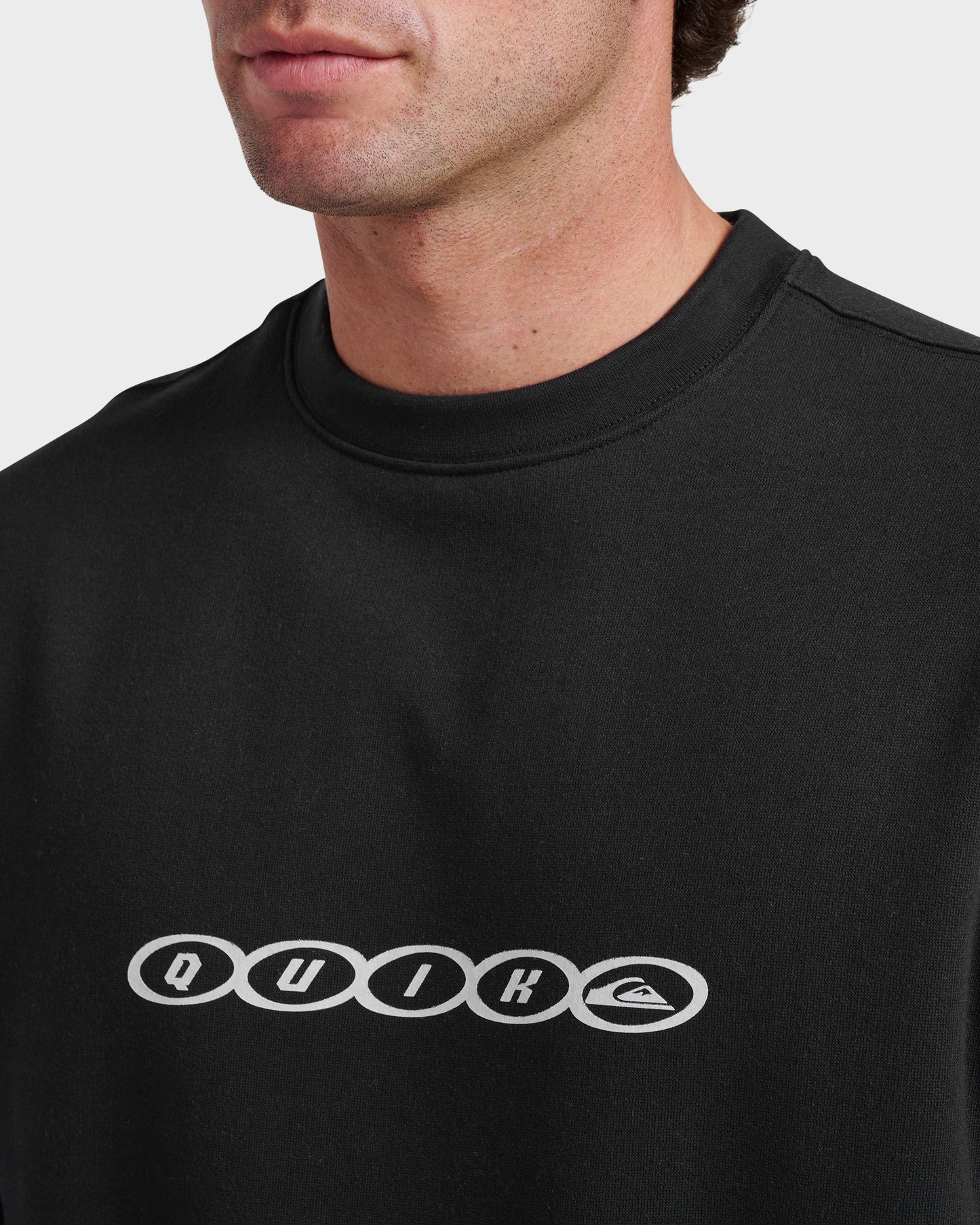 Graphic Crewneck Sweatshirt - Black