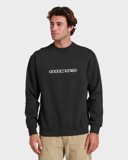 Graphic Crewneck Sweatshirt - Black