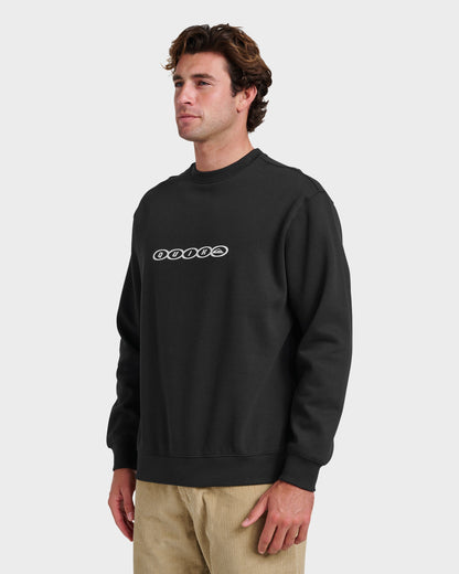 Graphic Crewneck Sweatshirt - Black