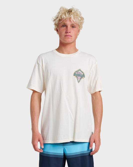 Liberty Spikes Pigment Dye T-Shirt - Snow White