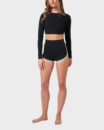 Long Sleeve Pipeline Spotted Surf Top
