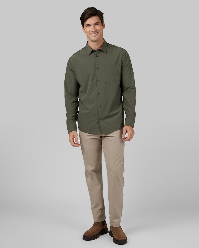 MEN'S CASUAL LONG SLEEVE DRESS SHIRT