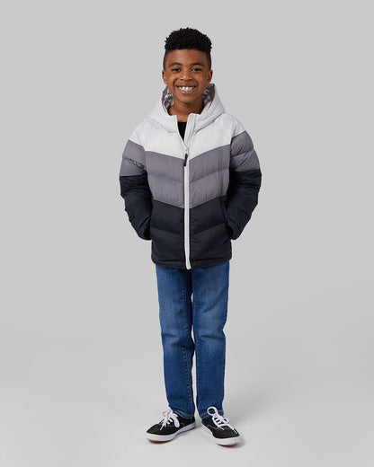 KIDS' FIXED HOOD PUFFER JACKET