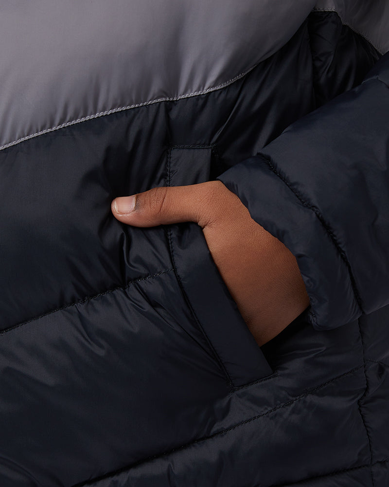 KIDS' FIXED HOOD PUFFER JACKET