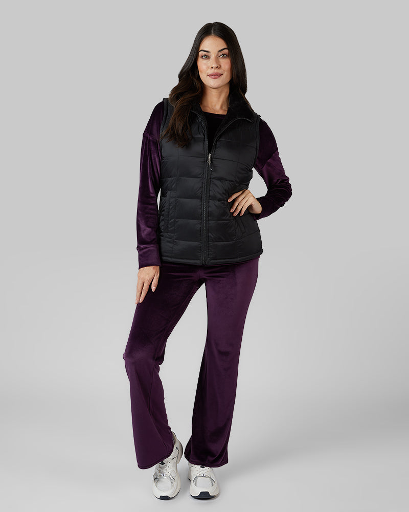 WOMEN'S REVERSIBLE LUXE FUR-LINED VEST