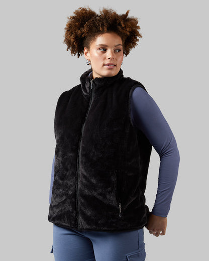 WOMEN'S REVERSIBLE LUXE FUR-LINED VEST