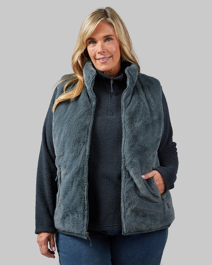 WOMEN'S REVERSIBLE LUXE FUR-LINED VEST