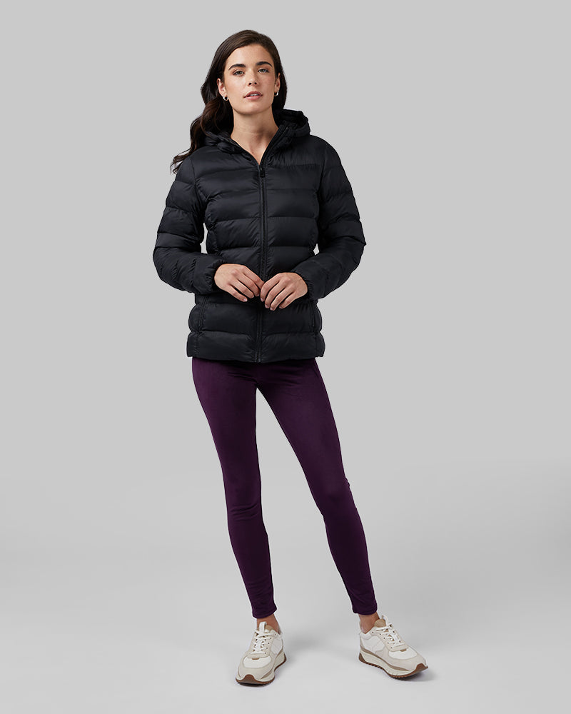 WOMEN'S LIGHTWEIGHT PACKABLE HOODED JACKET