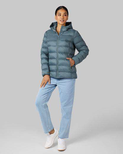 WOMEN'S LIGHTWEIGHT PACKABLE HOODED JACKET