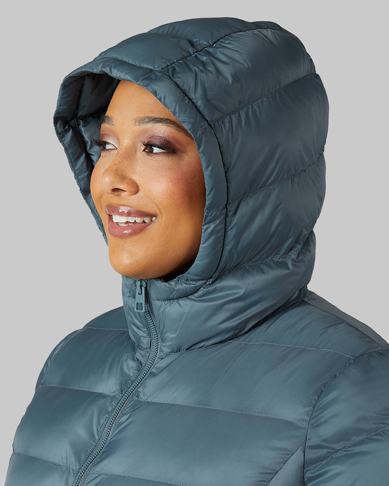 WOMEN'S LIGHTWEIGHT PACKABLE HOODED JACKET
