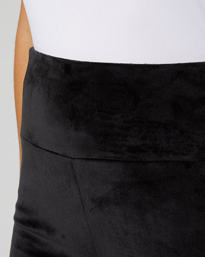 WOMEN'S HIGH-WAIST SOFT VELOUR FLARE PANT