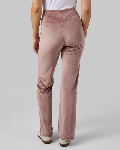 WOMEN'S HIGH-WAIST SOFT VELOUR FLARE PANT