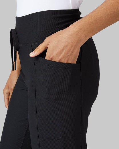 WOMEN'S HIGH-WAIST ACTIVE RIB FLARE PANT