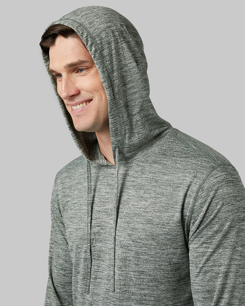 MEN'S COOL LONG SLEEVE HOODED T-SHIRT