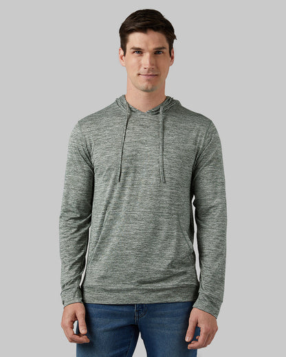 MEN'S COOL LONG SLEEVE HOODED T-SHIRT