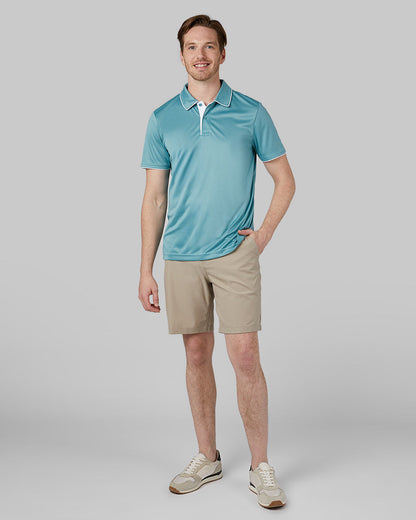 MEN'S STRETCH FLOW TIPPED POLO