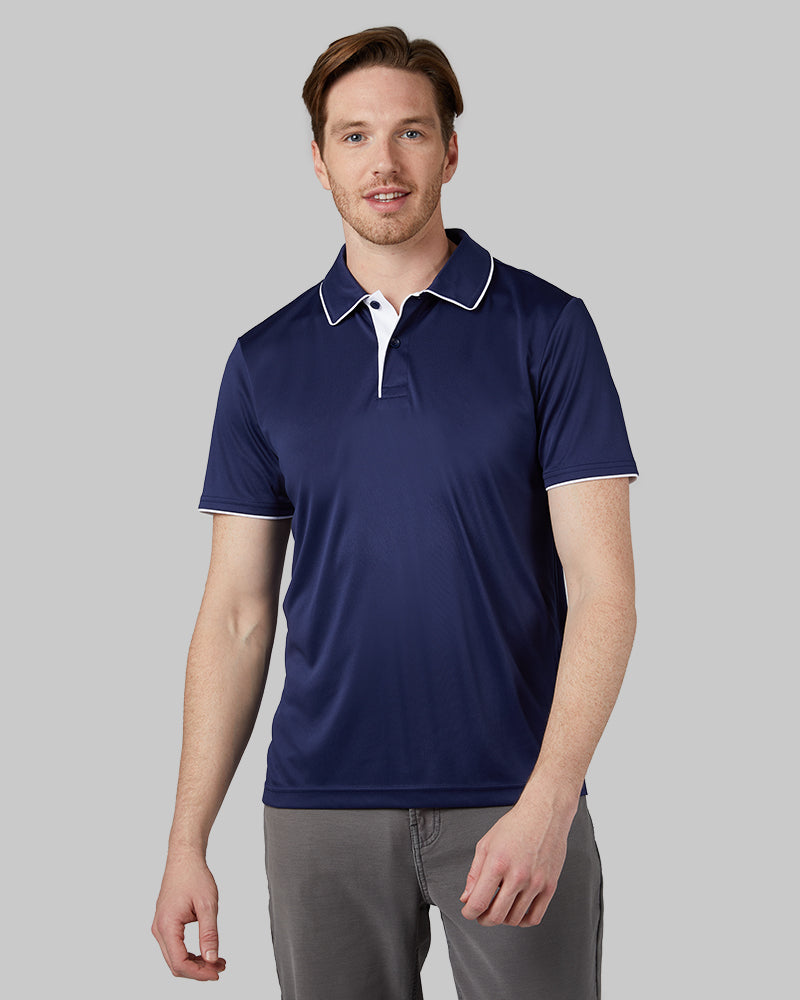 MEN'S STRETCH FLOW TIPPED POLO
