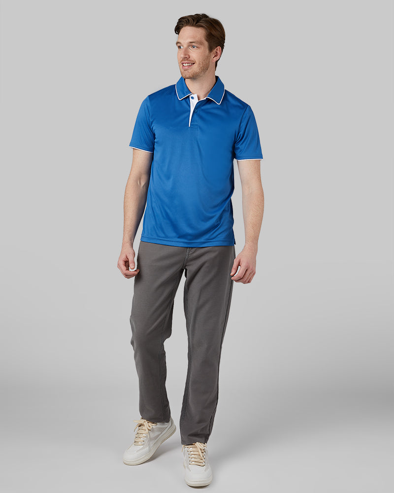 MEN'S STRETCH FLOW TIPPED POLO