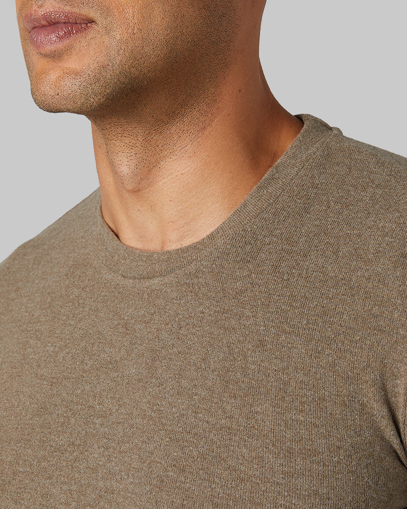 MEN'S SWEATER KNIT CREW TOP