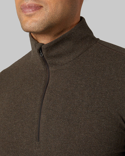 MEN'S SWEATER KNIT 1/4 ZIP TOP