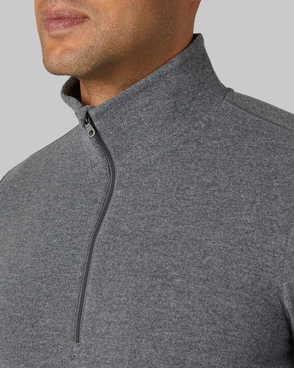 MEN'S SWEATER KNIT 1/4 ZIP TOP