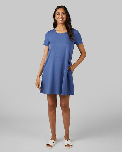 WOMEN'S SOFT KNIT POCKET DRESS