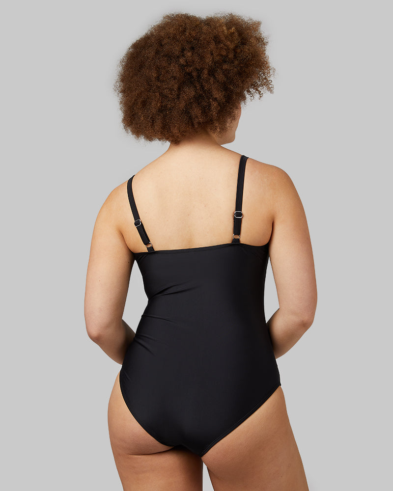 WOMEN'S SQUARE NECK ONE PIECE SWIMSUIT
