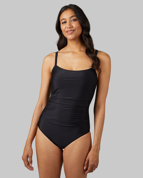 WOMEN'S SQUARE NECK ONE PIECE SWIMSUIT