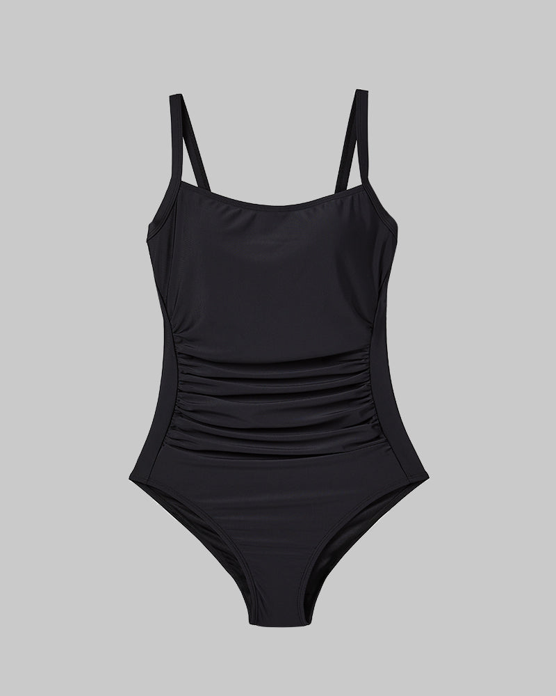 WOMEN'S SQUARE NECK ONE PIECE SWIMSUIT