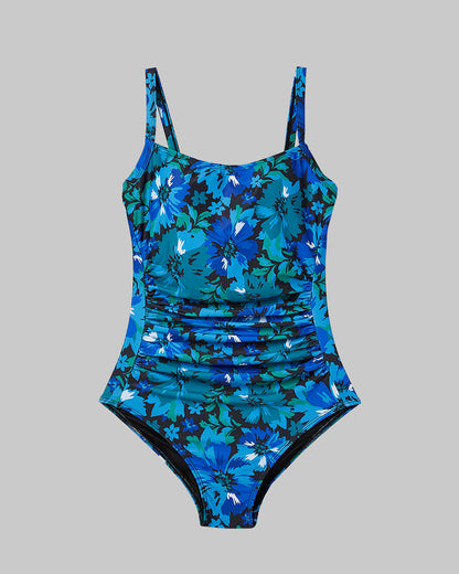 WOMEN'S SQUARE NECK ONE PIECE SWIMSUIT