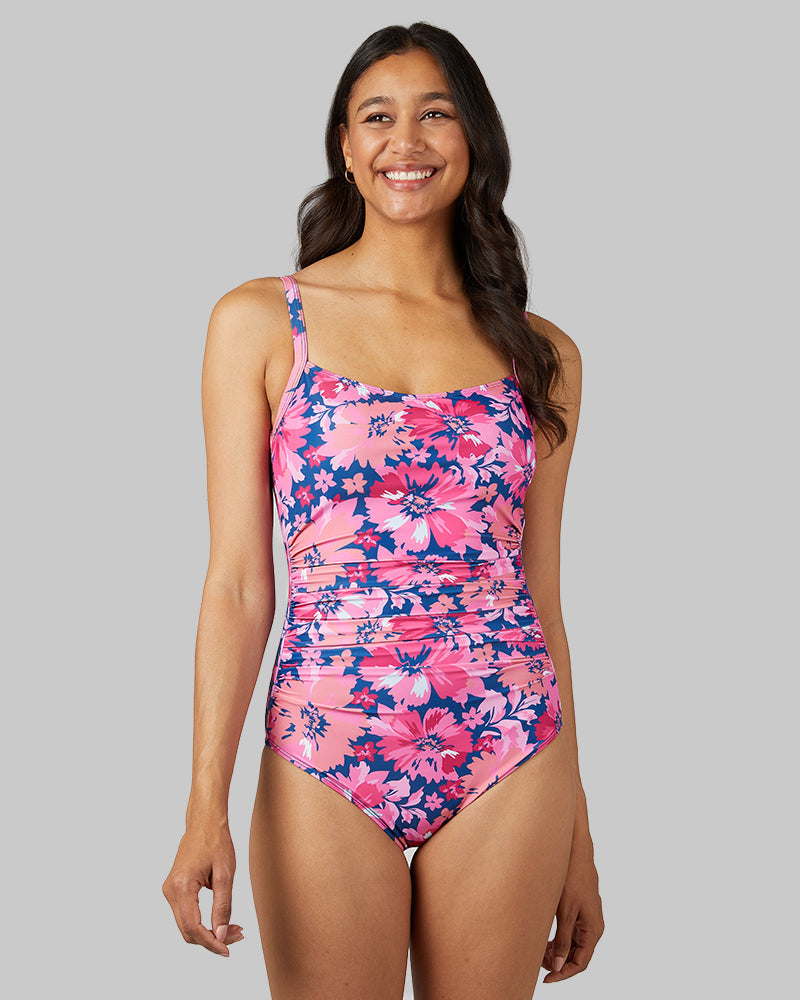 WOMEN'S SQUARE NECK ONE PIECE SWIMSUIT