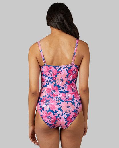WOMEN'S SQUARE NECK ONE PIECE SWIMSUIT