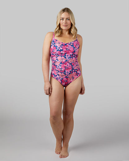 WOMEN'S SQUARE NECK ONE PIECE SWIMSUIT