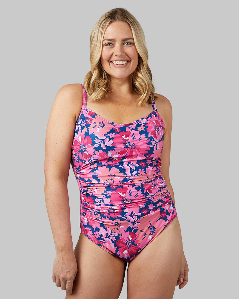WOMEN'S SQUARE NECK ONE PIECE SWIMSUIT