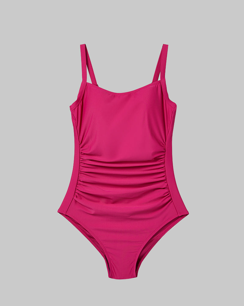 WOMEN'S SQUARE NECK ONE PIECE SWIMSUIT