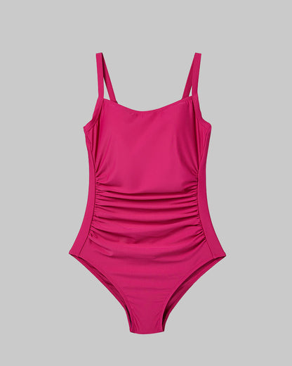WOMEN'S SQUARE NECK ONE PIECE SWIMSUIT