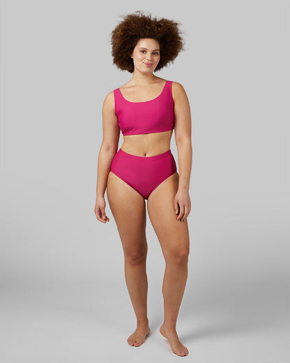 WOMEN'S HIGH-WAIST BIKINI SWIM BOTTOM