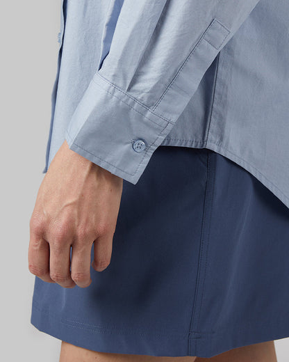 WOMEN'S OVERSIZED COTTON LONG SLEEVE BUTTON-UP