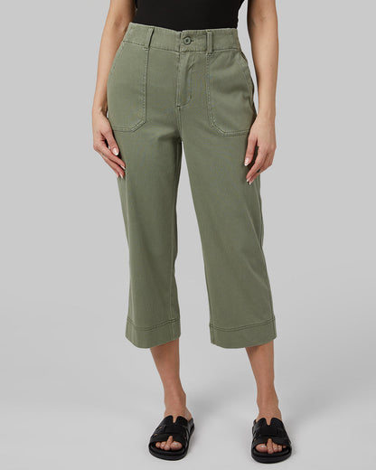 WOMEN'S MINI KNIT TWILL CAPRI