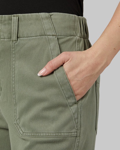 WOMEN'S MINI KNIT TWILL CAPRI