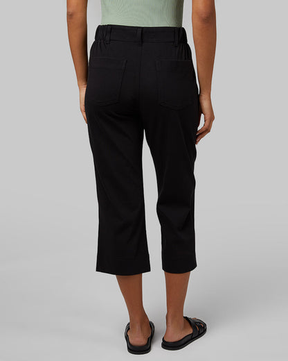 WOMEN'S MINI KNIT TWILL CAPRI