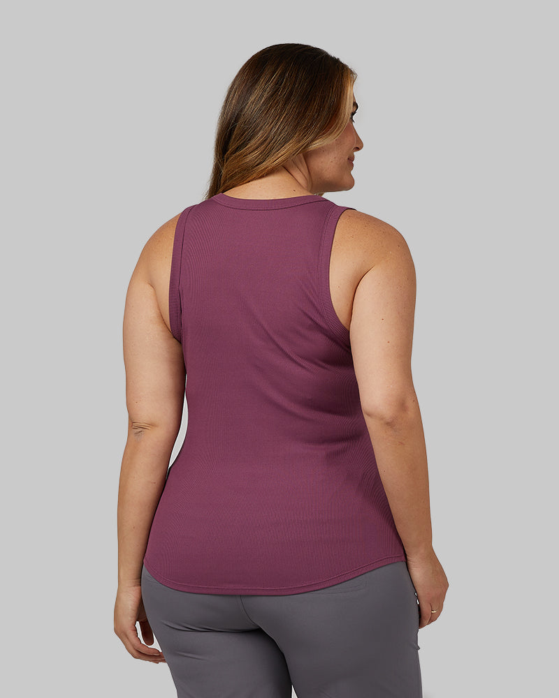 WOMEN'S SOFT RIB HIGH NECK TANK