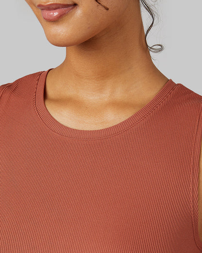 WOMEN'S SOFT RIB TANK SWING DRESS