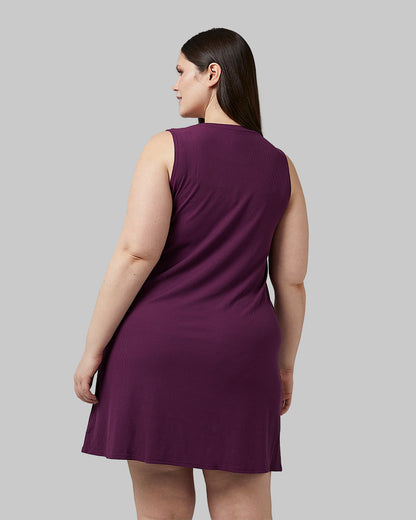 WOMEN'S SOFT RIB TANK SWING DRESS
