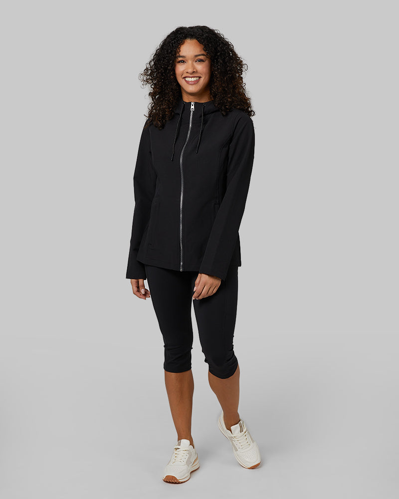 WOMEN'S HOODED WINDBREAKER JACKET