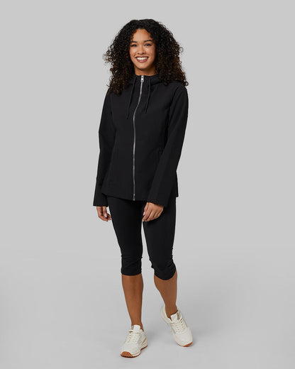 WOMEN'S HOODED WINDBREAKER JACKET